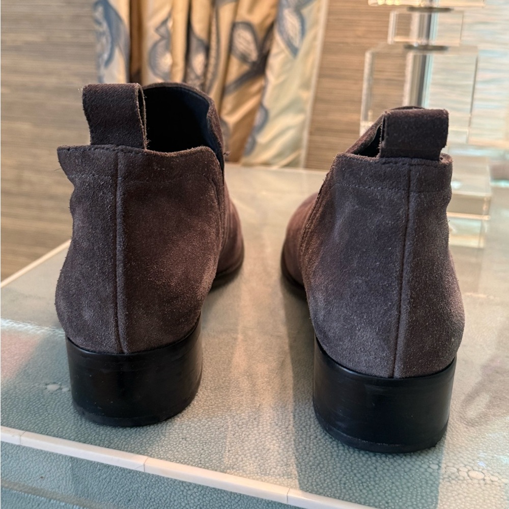 Brown Suede Ankle Boots
